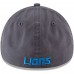 Men's Detroit Lions New Era Graphite Core 49FORTY Fitted Hat 2934335
